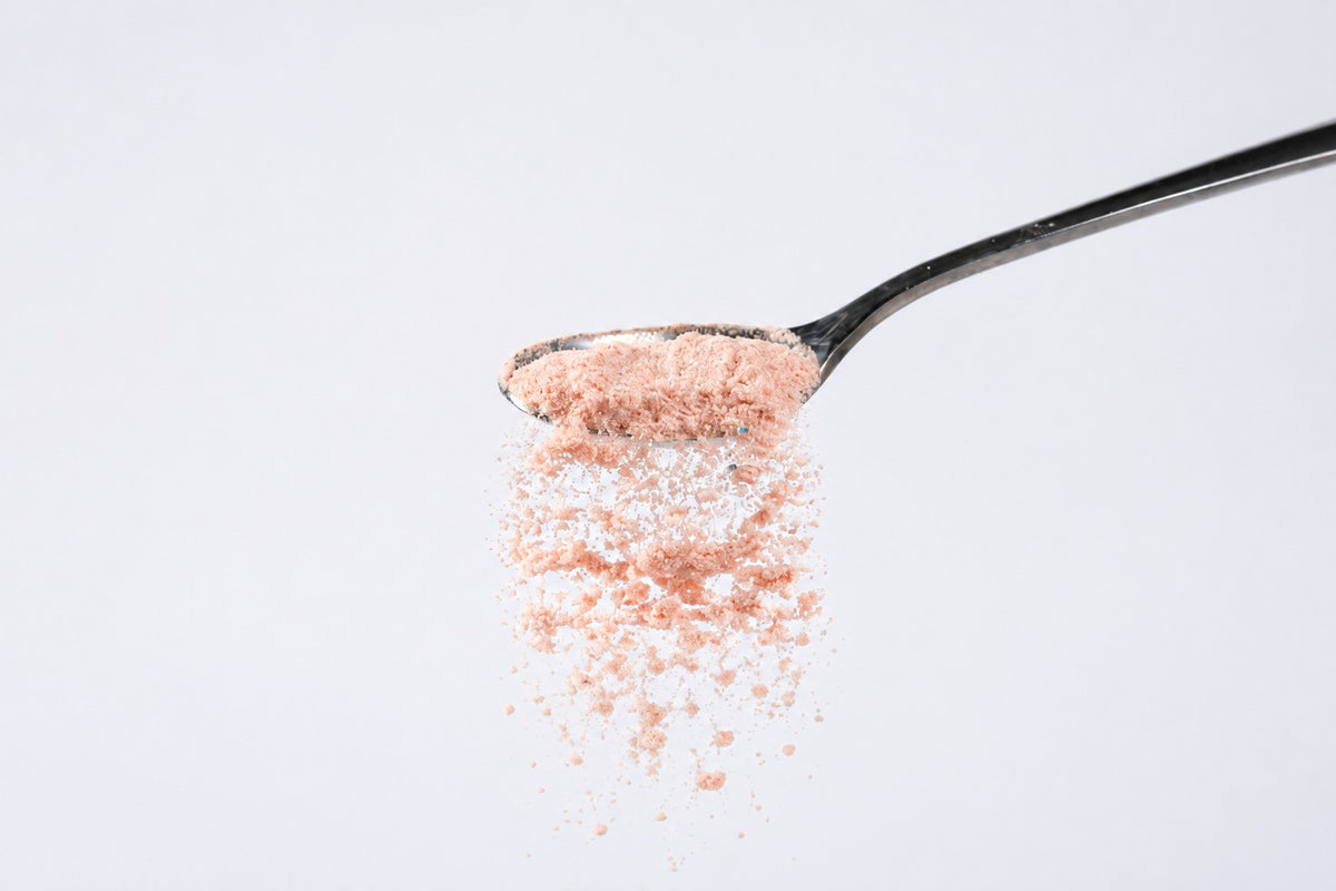 Anomaly powder poured from a spoon