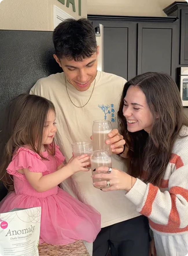 Happy family using Anomaly